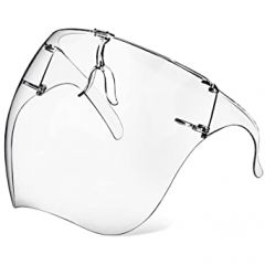 Face Shield with Glasses 4 Pack，Anti-Fog Clear Face Mask Shield
