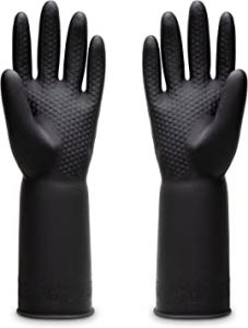 Uxglove Chemical Resistant Latex Gloves,Cleaning Protective Safet