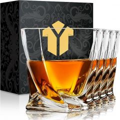KITNATS Old Fashioned Whiskey Glasses