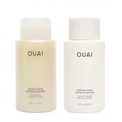 OUAI Medium Shampoo and Conditioner Set - Sulfate Free Shampoo an