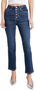 Good American Women's Good Curves Straight Partial Exposed B