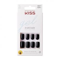 KISS Gel Fantasy Press On Nails, Nail glue included, 'Aim Hi