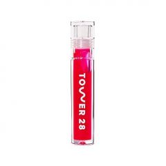 Tower 28 ShineOn Lip Jelly, CHILL, Non-Sticky Lip Gloss, Clear Ve
