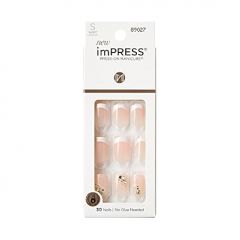 KISS imPRESS No Glue Mani Press On Nails, Design, My Worth',