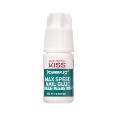 KISS PowerFlex Maximum Speed Nail Glue for Press On Nails, Super 
