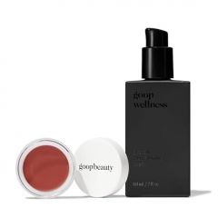 goop Beauty Cream Blush and Massage Oil Bundle | 0.5 oz Warm Terr