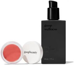 goop Beauty Cream Blush and Massage Oil Bundle | 0.5 oz Creamy Pe