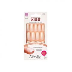 KISS Salon Acrylic Press On Nails, Nail glue included, 'Stro
