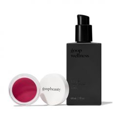 goop Beauty Cream Blush and Massage Oil Bundle | 0.5 oz Fuchsia C