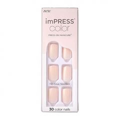 KISS imPRESS No Glue Mani Press On Nails, Color, Point Pink'