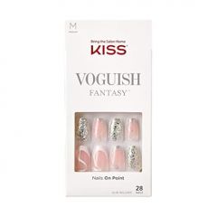 KISS Voguish Fantasy Press On Nails, Nail glue included, 'Fa