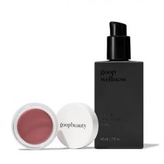 goop Beauty Cream Blush and Massage Oil Bundle | 0.5 oz Sheer Mau
