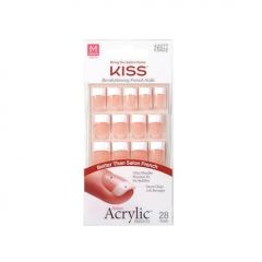 KISS Salon Acrylic Press On Nails, Nail glue included, 'Suga
