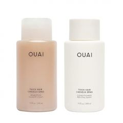 OUAI Thick Shampoo and Conditioner Set - Sulfate Free Shampoo and