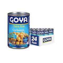Goya Foods Low Sodium Chick Peas, Garbanzo Beans, 15.5 Ounce (Pac