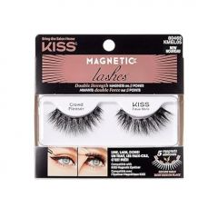 KISS Magnetic Lashes, Crowd Pleaser, 1 Pair of Synthetic False Ey