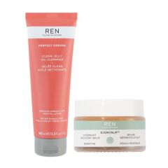 REN Clean Skincare Nighttime Clean Routine - Jelly Oil Cleanser &