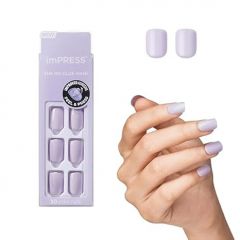 KISS imPRESS No Glue Mani Press On Nails, Color, Picture Purplect