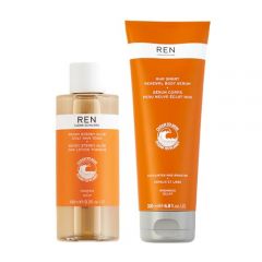 REN Clean Skincare - AHA Body Serum & Facial Toner Bundle - G
