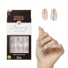 KISS Classy Press On Nails, Nail glue included, 'My Muse