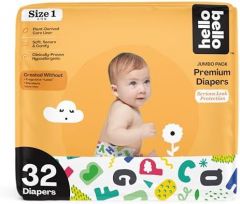 Hello Bello Premium Baby Diapers Size 1 I 32 Count of Disposable,