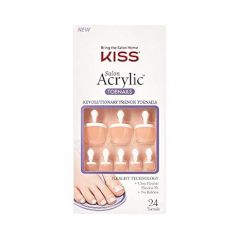 KISS Salon Acrylic French Press On Toenails, 'Walk Away'