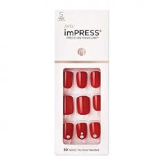 KISS imPRESS No Glue Mani Press On Nails, Design, 'Kill Heel