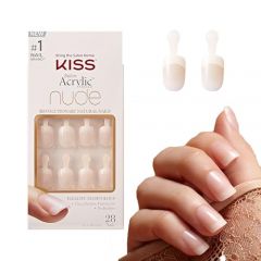 KISS Salon Acrylic Press On Nails, Nail glue included, 'Brea