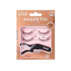 KISS Magnetic Lash 01, Synthetic False Eyelashes with Magnets Und