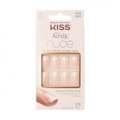 KISS Salon Acrylic Press On Nails, Nail glue included, 'Cash
