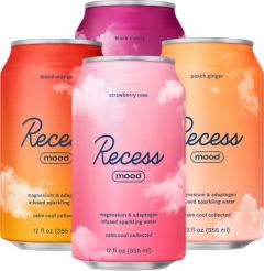 Recess Mood Magnesium Supplement Drink Calming Beverage, 12 Ounce