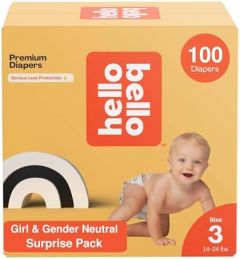 Hello Bello Premium Diapers, Size 3 (14-24 lbs) Surprise Pack for