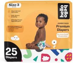 Hello Bello Premium Baby Diapers Size 3 I 25 Count of Disposable,