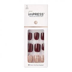 KISS imPRESS No Glue Mani Press On Nails, Design, No Other',