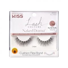 KISS Lash Couture Naked Drama False Eyelashes, Crepe', 10 mm