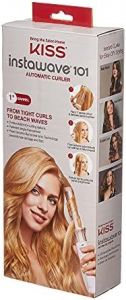 KISS Instawave 101 Automatic Rotating Curling Iron, 1 Inch Pearl 