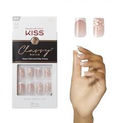 KISS Classy Press On Nails, Nail glue included, 'Stay Charme