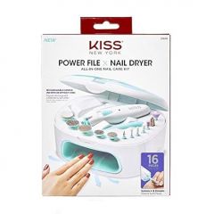 KISS Power File X Nail Dryer All-in-One Nail Care Kit, Cordless R