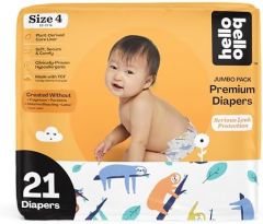 Hello Bello Premium Baby Diapers Size 4 I 21 Count of Disposeable