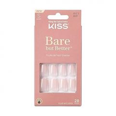 KISS Bare but Better Press On Nails, Nail glue included, 'Nu