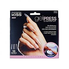 KISS GelPress Professional Gel Nail Starter Kit, Includes 56 Pre-