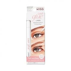 KISS 2-in-1 Felt-Tip Eyeliner and Lash Adhesive Glueliner with Lo