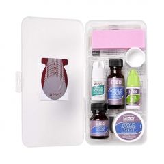 KISS Complete Salon Acrylic Fake Nails Manicure Kit, Acrylic Liqu