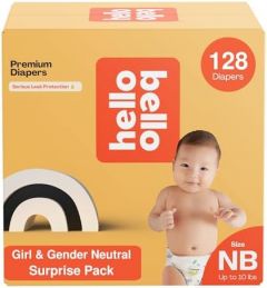 Hello Bello Premium Diapers, Size NB (Up to 10 lbs) Surprise Pack