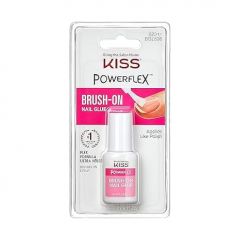 KISS PowerFlex Brush-On Nail Glue for Press On Nails, Ultra Hold 