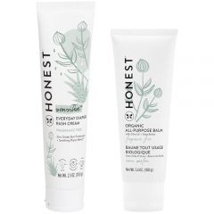 The Honest Company Diaper Rash Cream + All Purpose Balm Bundle | 