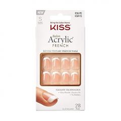 KISS Salon Acrylic Press On Nails, Nail glue included, 'Bonj