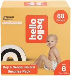 Hello Bello Premium Baby Diapers Size 6 I 68 Count of Disposable,