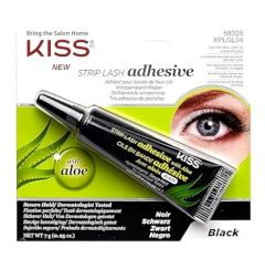 KISS Black Strip Lash Adhesive with Aloe, Dermatologist Tested, F