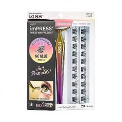 KISS imPRESS Falsies False Eyelashes, Lash Clusters, Voluminous&#